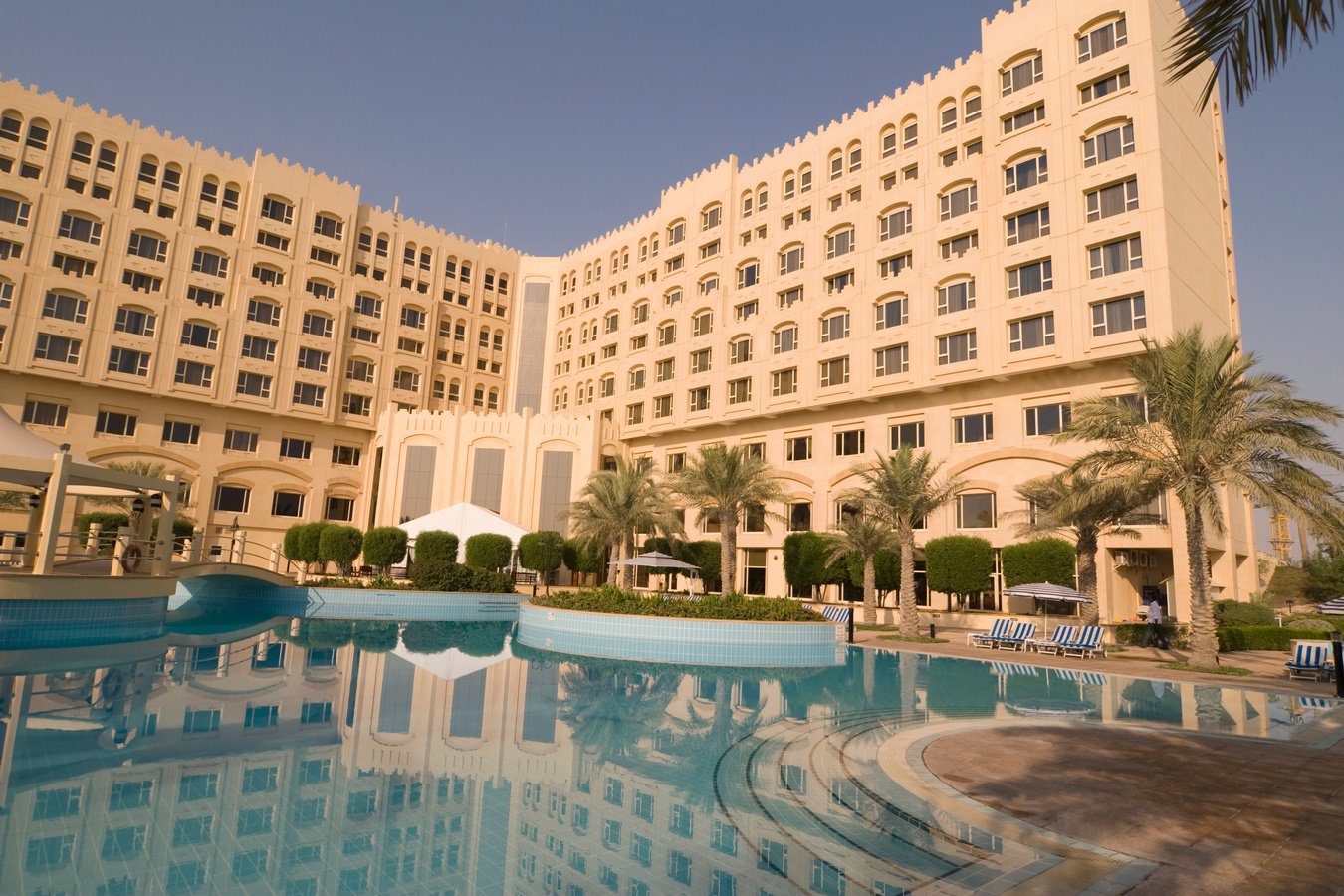 Luxury hotel pool